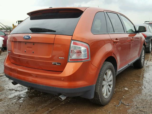 2FMDK39C67BB20836 - 2007 FORD EDGE SEL P ORANGE photo 4