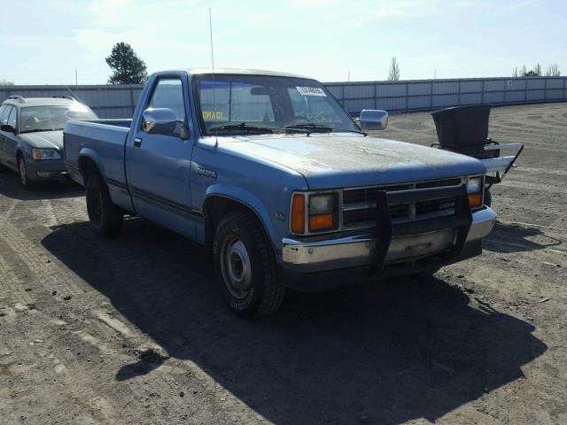 1B7GN14X0JS617322 - 1988 DODGE DAKOTA BLUE photo 1