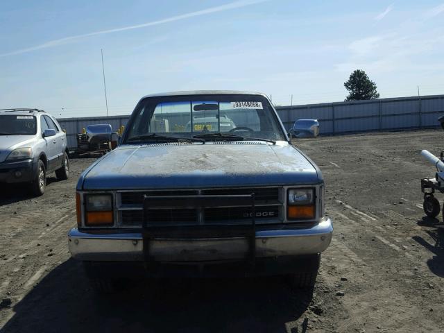 1B7GN14X0JS617322 - 1988 DODGE DAKOTA BLUE photo 9