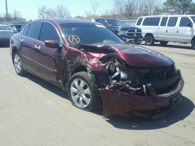 1HGCP36838A011296 - 2008 HONDA ACCORD EXL RED photo 1