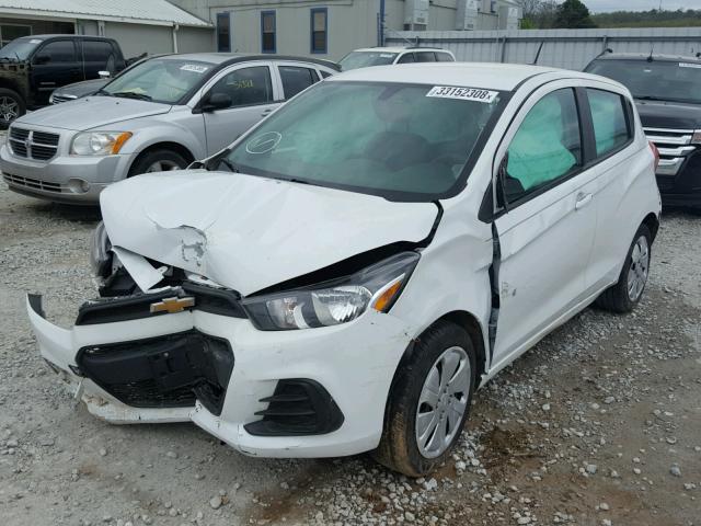 KL8CB6SA8GC643763 - 2016 CHEVROLET SPARK LS WHITE photo 2