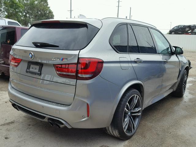 5YMKT6C5XG0R78453 - 2016 BMW X5 M GRAY photo 4