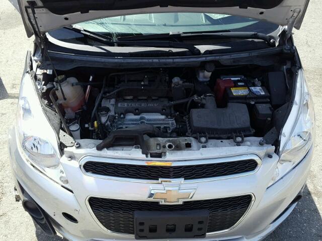 KL8CB6S93EC581112 - 2014 CHEVROLET SPARK LS SILVER photo 7