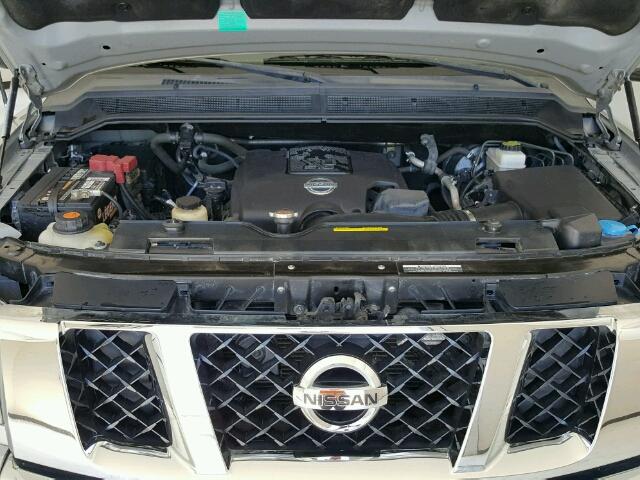 1N6BA0EC3BN308257 - 2011 NISSAN TITAN S SILVER photo 7