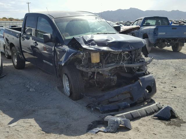 1N6AA07C69N301189 - 2009 NISSAN TITAN XE BLUE photo 1