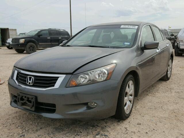 1HGCP36818A012673 - 2008 HONDA ACCORD EXL GRAY photo 2