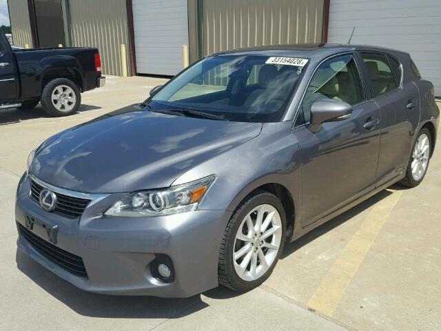 JTHKD5BH9D2135113 - 2013 LEXUS CT 200 GRAY photo 2