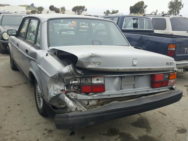 YV1AS8813N1473803 - 1992 VOLVO 240 BASE SILVER photo 3