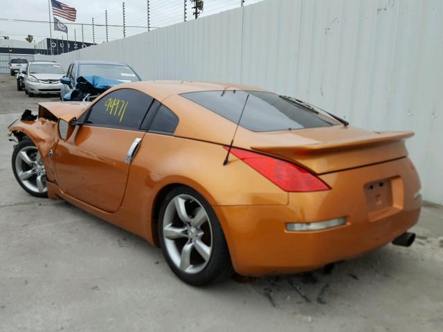 JN1AZ34D56M308911 - 2006 NISSAN 350Z COUPE ORANGE photo 3