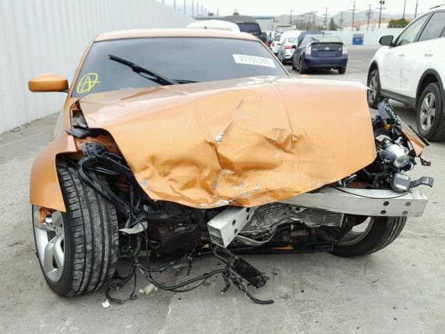 JN1AZ34D56M308911 - 2006 NISSAN 350Z COUPE ORANGE photo 9