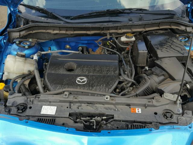 JM1BL1K58B1416910 - 2011 MAZDA 3 S BLUE photo 7