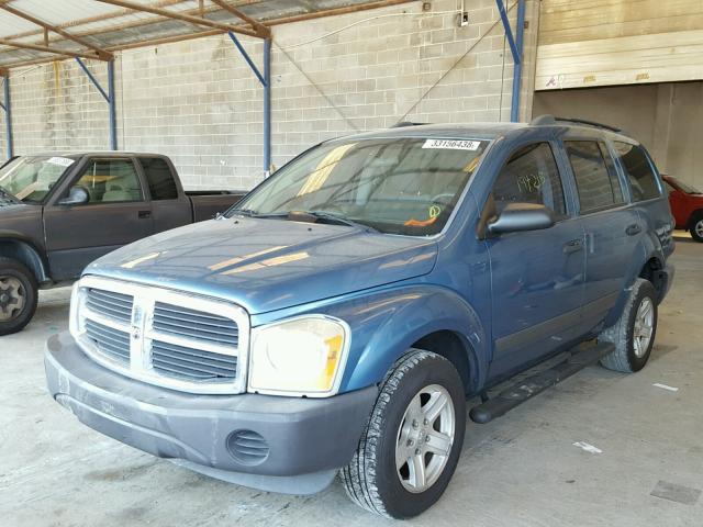 1D4HD38K56F110176 - 2006 DODGE DURANGO SX BLUE photo 2