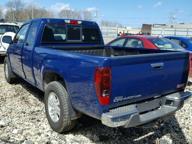 1GTJ6MFE4B8120126 - 2011 GMC CANYON SLE BLUE photo 3