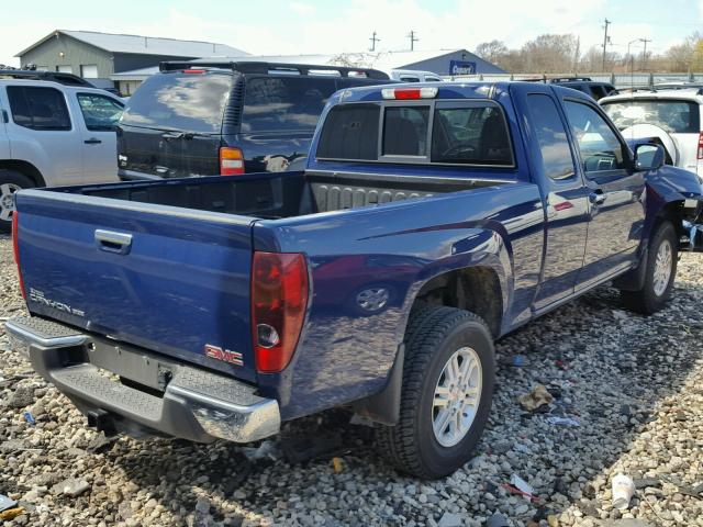 1GTJ6MFE4B8120126 - 2011 GMC CANYON SLE BLUE photo 4