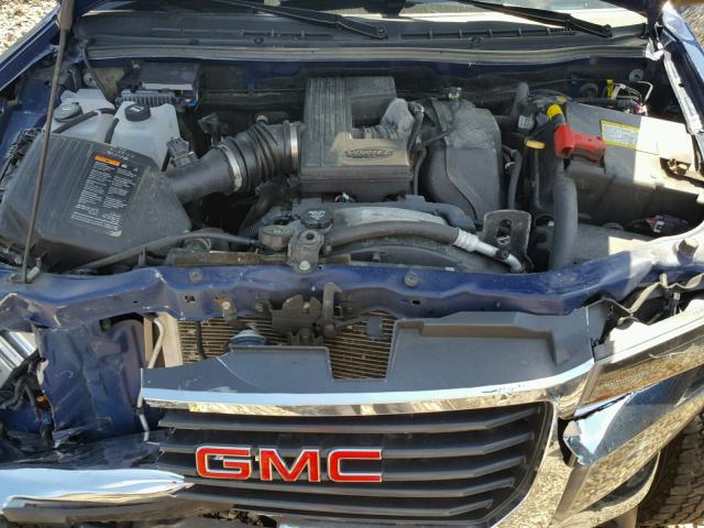 1GTJ6MFE4B8120126 - 2011 GMC CANYON SLE BLUE photo 7