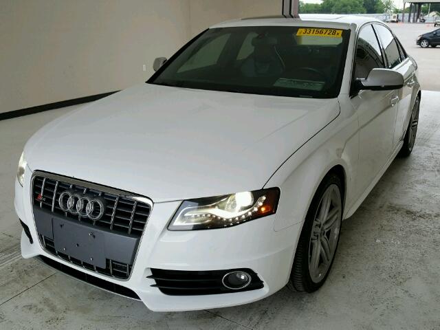 WAUKGAFL8AA156341 - 2010 AUDI S4 PRESTIG WHITE photo 2