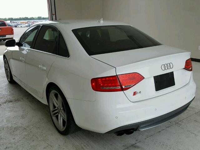 WAUKGAFL8AA156341 - 2010 AUDI S4 PRESTIG WHITE photo 3