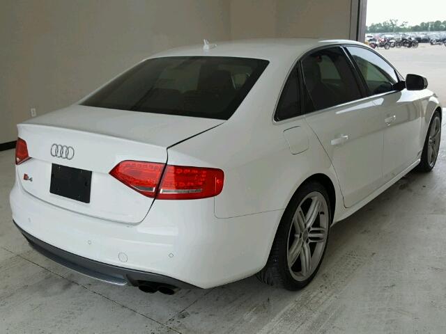 WAUKGAFL8AA156341 - 2010 AUDI S4 PRESTIG WHITE photo 4