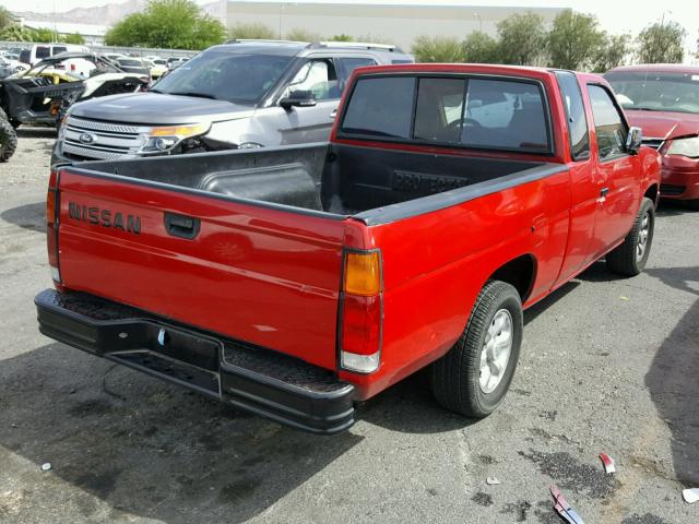 1N6SD16SXVC321896 - 1997 NISSAN TRUCK KING RED photo 4