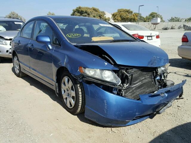 1HGFA16556L064267 - 2006 HONDA CIVIC BLUE photo 1