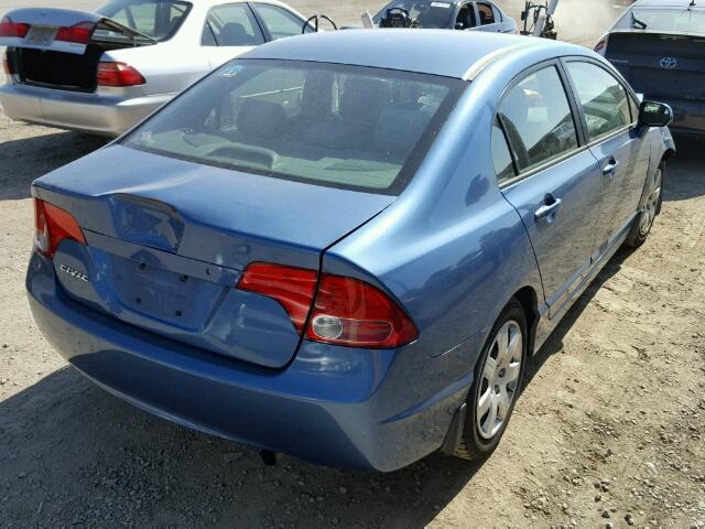 1HGFA16556L064267 - 2006 HONDA CIVIC BLUE photo 4