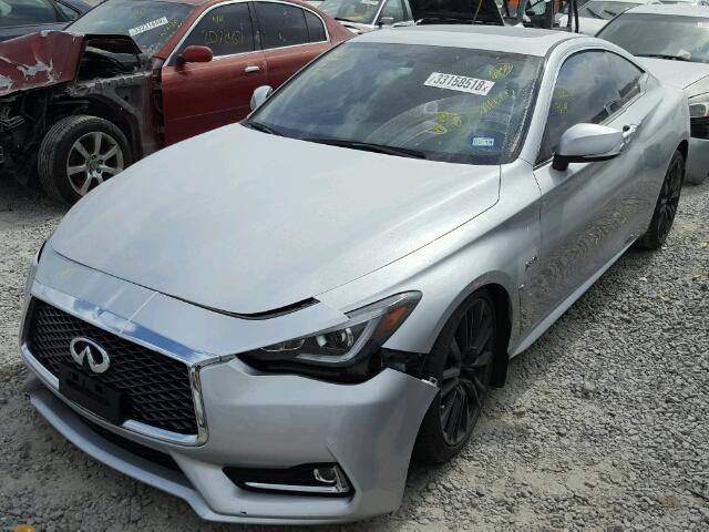 JN1FV7EK3HM610240 - 2017 INFINITI Q60 RED SP SILVER photo 2