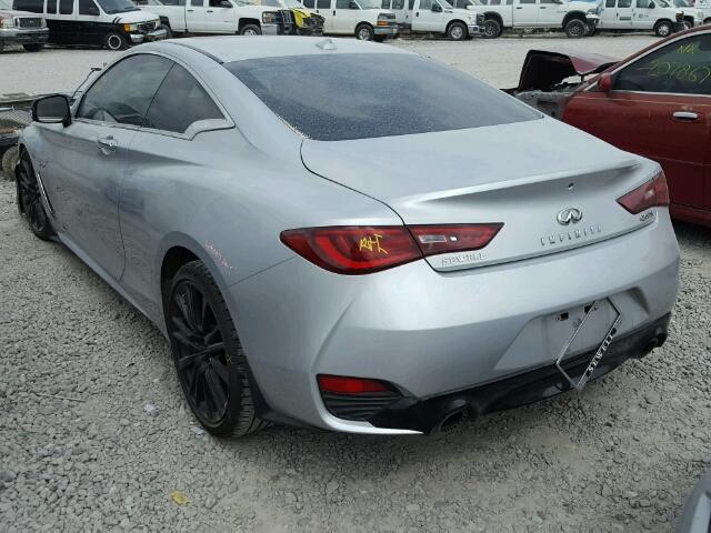 JN1FV7EK3HM610240 - 2017 INFINITI Q60 RED SP SILVER photo 3