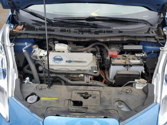 JN1AZ0CP5BT008845 - 2011 NISSAN LEAF SV BLUE photo 7