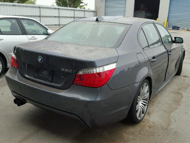 WBANW535X8CT49912 - 2008 BMW 550I GRAY photo 4