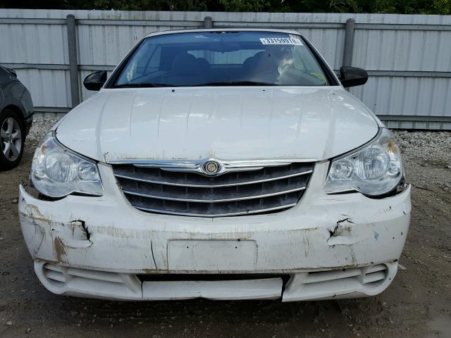 1C3LC45K38N655469 - 2008 CHRYSLER SEBRING WHITE photo 9