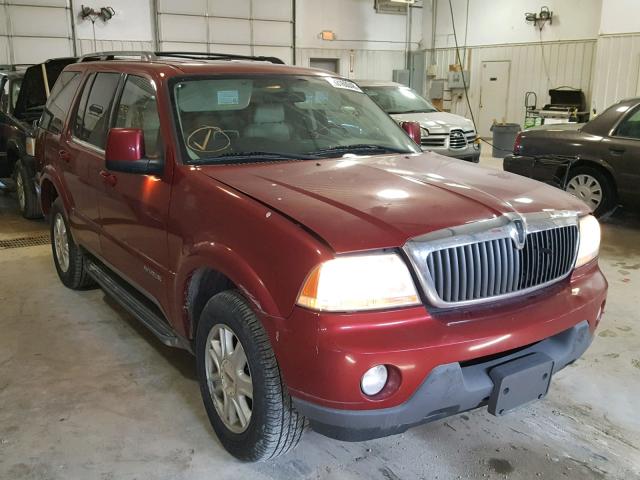 5LMEU88H53ZJ49838 - 2003 LINCOLN AVIATOR RED photo 1