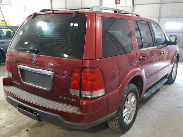 5LMEU88H53ZJ49838 - 2003 LINCOLN AVIATOR RED photo 4