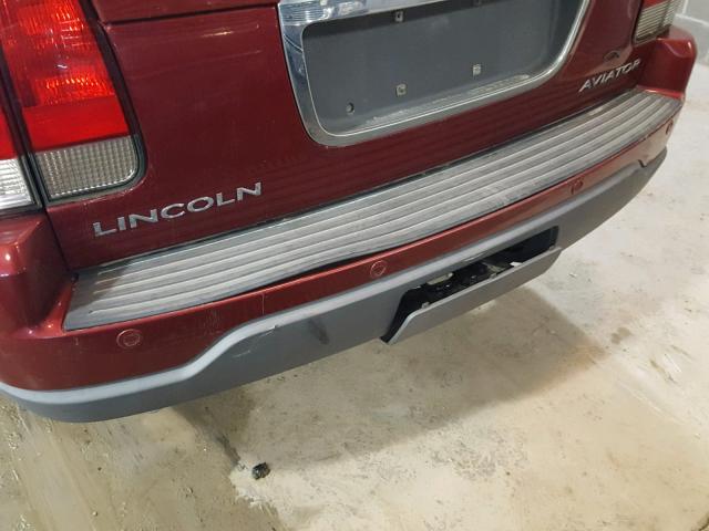 5LMEU88H53ZJ49838 - 2003 LINCOLN AVIATOR RED photo 9