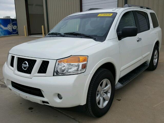 5N1BA0ND7EN610162 - 2014 NISSAN ARMADA SV WHITE photo 2