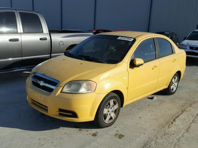 KL1TD56677B187799 - 2007 CHEVROLET AVEO BASE Sarı foto 2