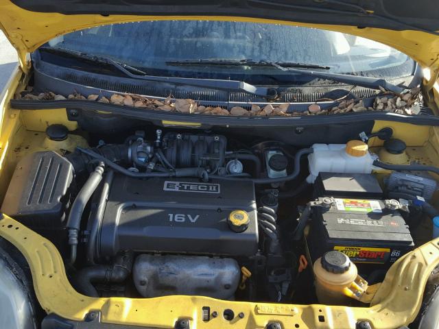 KL1TD56677B187799 - 2007 CHEVROLET AVEO BASE Sarı foto 7
