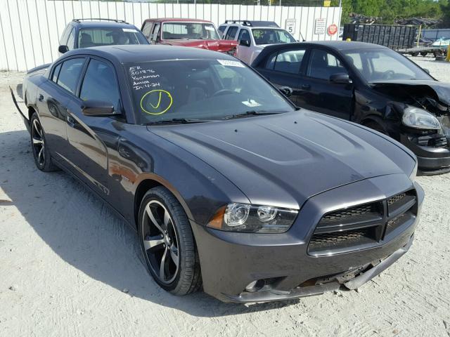 2C3CDXCT8EH369244 - 2014 DODGE CHARGER R/ GRAY photo 1