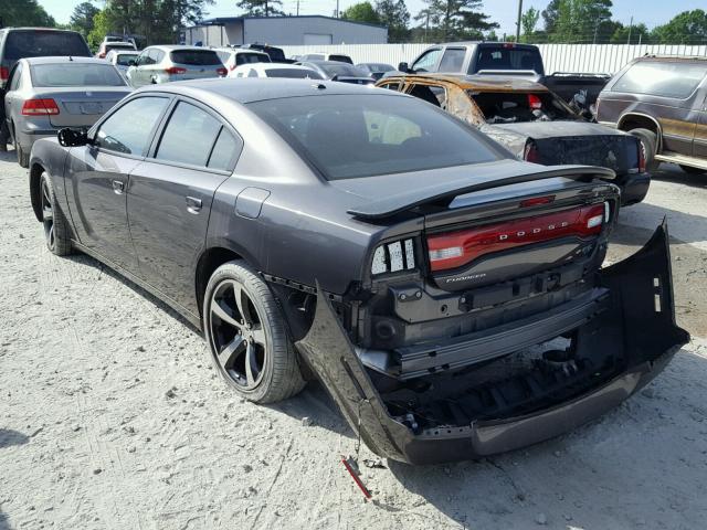 2C3CDXCT8EH369244 - 2014 DODGE CHARGER R/ GRAY photo 3