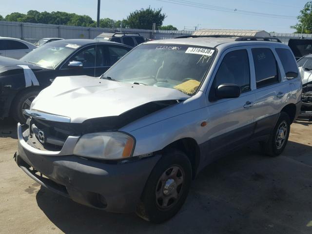 4F2YU06141KM45886 - 2001 MAZDA TRIBUTE DX SILVER photo 2