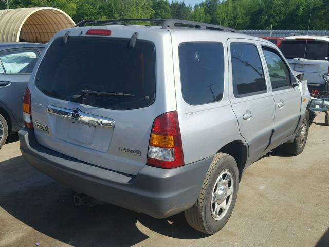 4F2YU06141KM45886 - 2001 MAZDA TRIBUTE DX 银色 照片 4