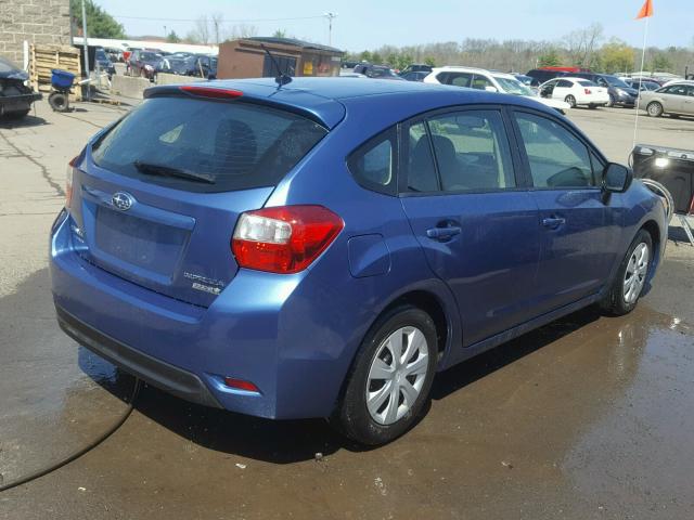 JF1GPAA67E8260638 - 2014 SUBARU IMPREZA BA BLUE photo 4