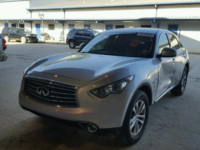 JN8CS1MU7GM670632 - 2016 INFINITI QX70 SILVER photo 2