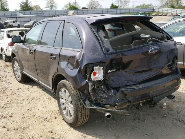 2FMDK49C77BA29824 - 2007 FORD EDGE SEL P PURPLE photo 3