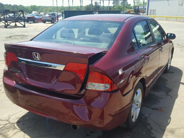 19XFA1F68BE001593 - 2011 HONDA CIVIC LX-S 勃艮第红 照片 4