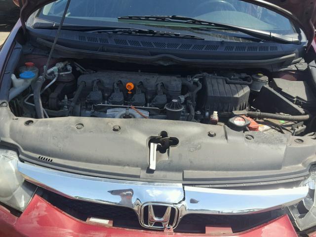 19XFA1F68BE001593 - 2011 HONDA CIVIC LX-S 勃艮第红 照片 7