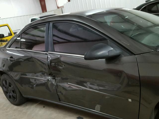 1G2ZF58B074105136 - 2007 PONTIAC G6 VALUE L CHARCOAL photo 9