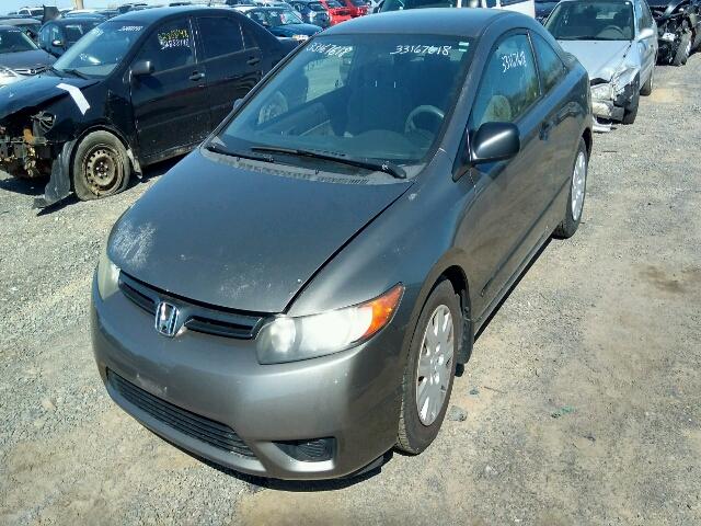 2HGFG12337H004554 - 2007 HONDA CIVIC DX-G GRAY photo 2