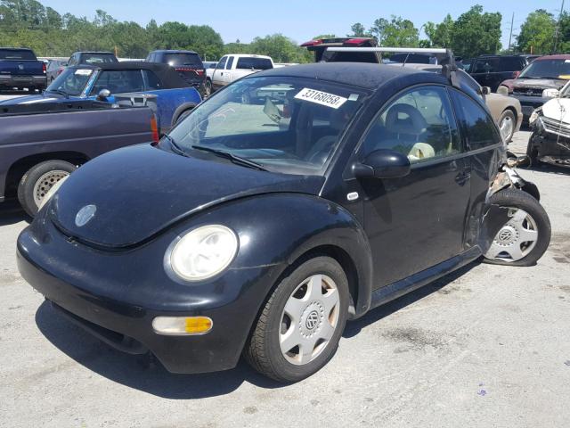 3VWCP21C71M407015 - 2001 VOLKSWAGEN NEW BEETLE 黑色 照片 2