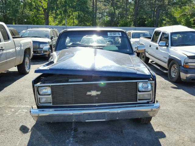 1GCDR14H8HS101672 - 1987 CHEVROLET R10 BLUE photo 10