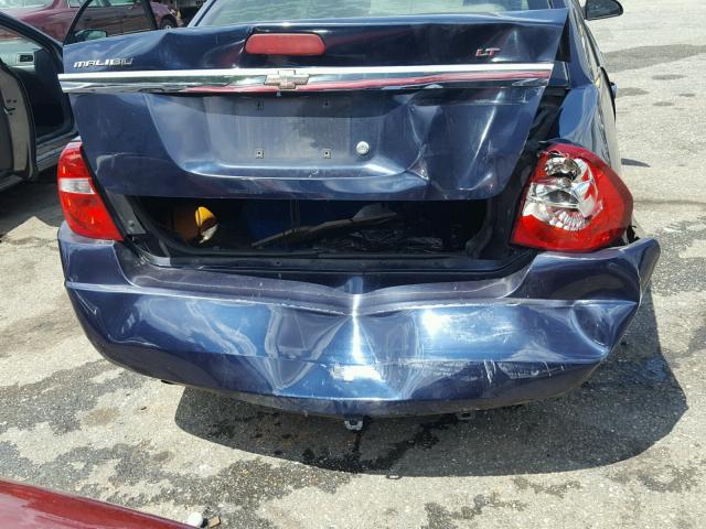 1G1ZT51F86F187288 - 2006 CHEVROLET MALIBU LT BLUE photo 9